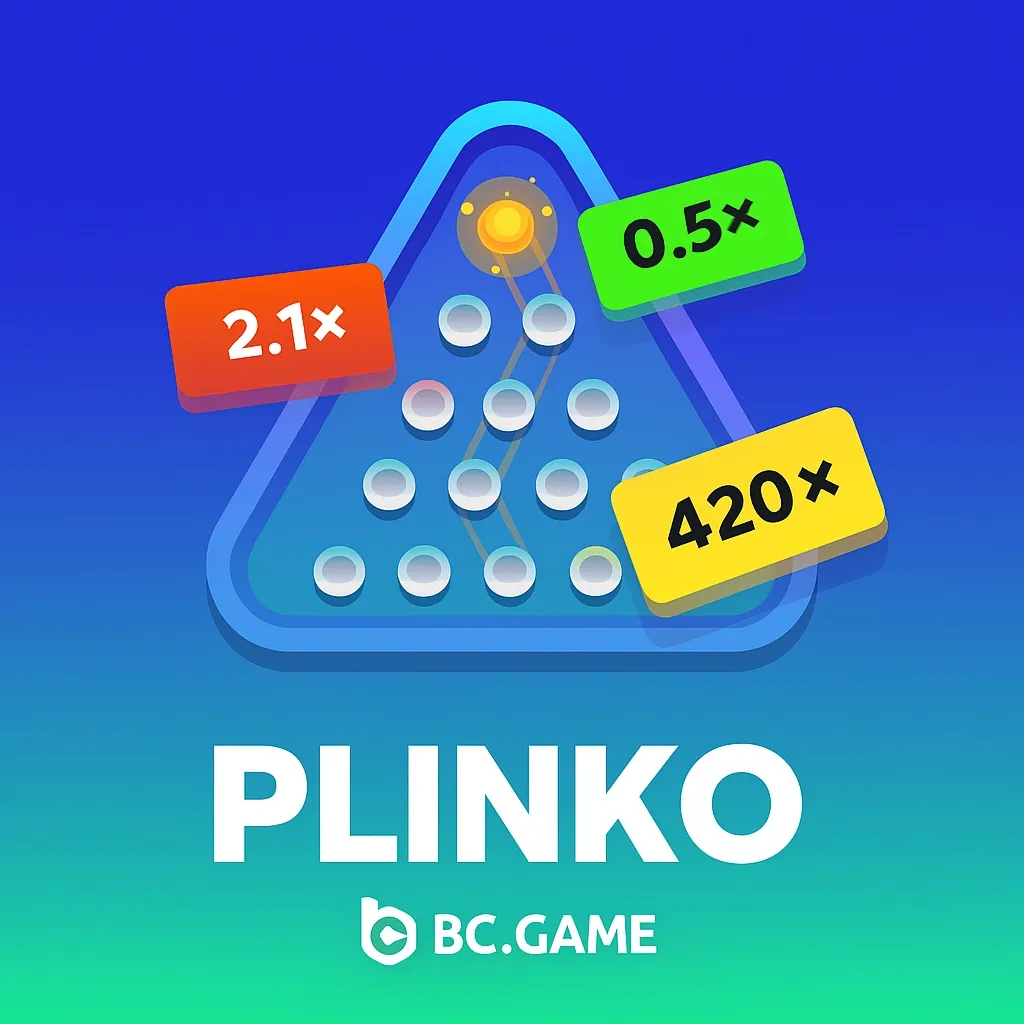 Plinko BC Game multiplier board