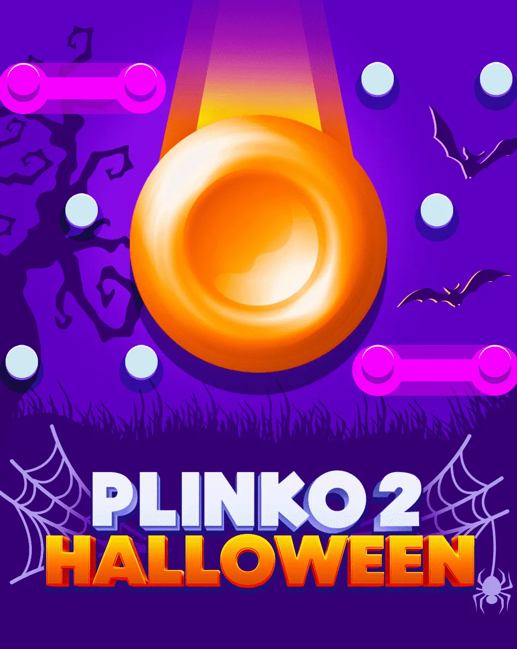 Plinko Halloween themed board